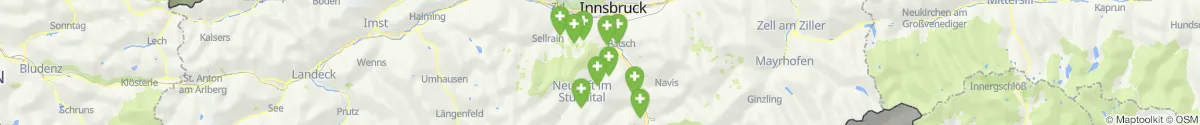 Map view for Pharmacies emergency services nearby Neustift im Stubaital (Innsbruck  (Land), Tirol)